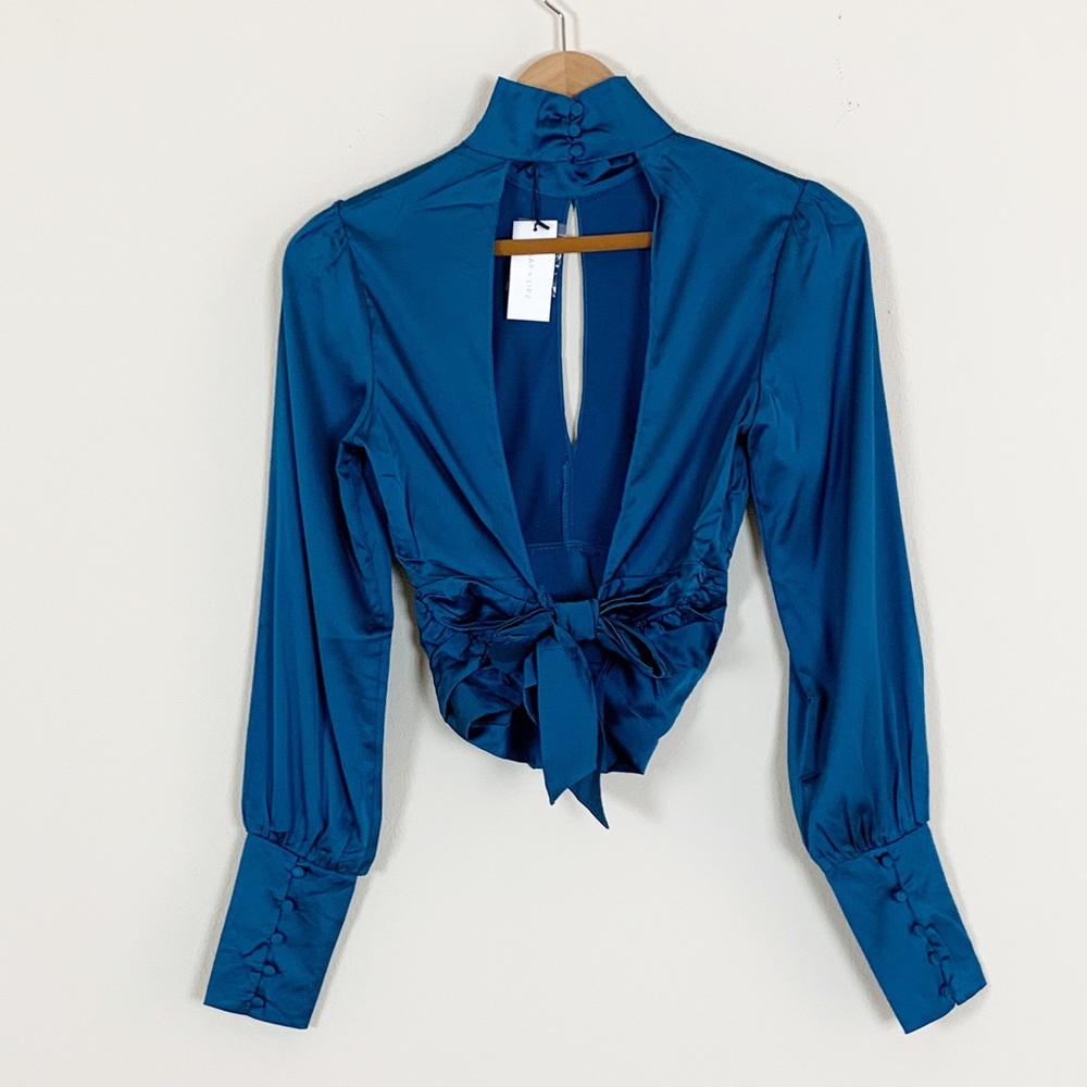 Mock Neck Blouse - Picture 7 of 7